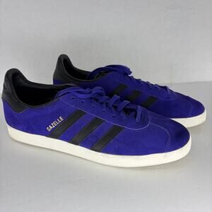 Adidas Gazelle Suede Sneakers — Purple/Black/Gold | Men's Sz 12